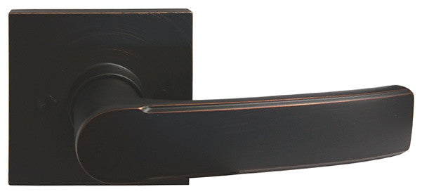 Square Contemporary Door Lever, Style 8048, Dark Oil Rubbed Bronze, Dummy