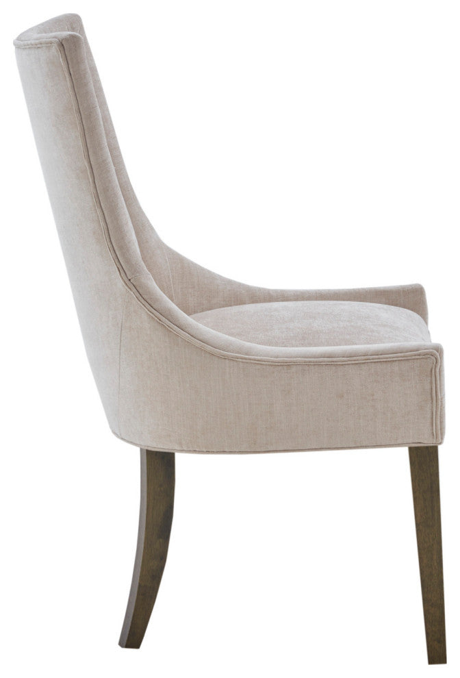 Madison Park Signature Ultra All-Over Welting, Cream, Dining Chairs, Set of 2