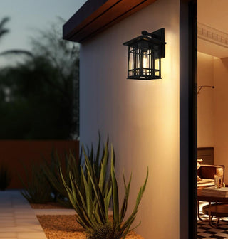 Home Living 13" Outdoor Wall sconce, Black