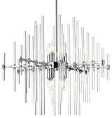 Elegant Lighting 2502D27 Sienna 8 Light 27"W Crystal Chandelier - Chrome