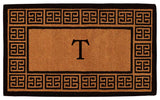 The Grecian Monogram Doormat, Extra-Thick 2'x3', Letter T
