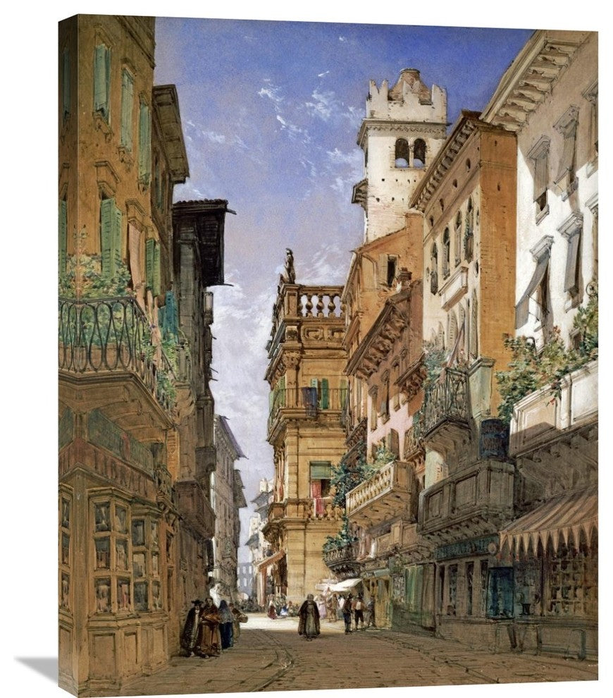 "Verona" Stretched Canvas Giclee by William Callow, 24"x30"