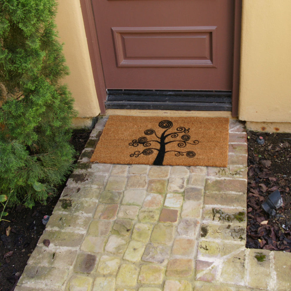 Deciduous Tree, Modern Door Mats, 18"x30"