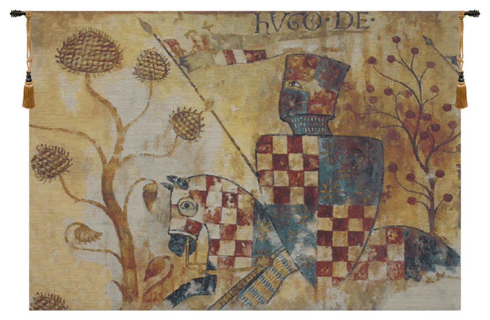 Chevaliers Right Panel Belgian Wall Tapestry