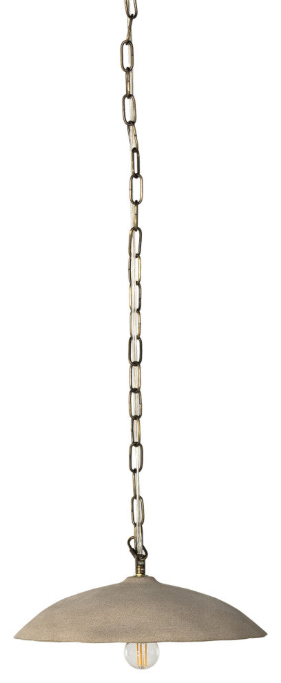 Organic Ceramic Pendant-Sand Porcelain