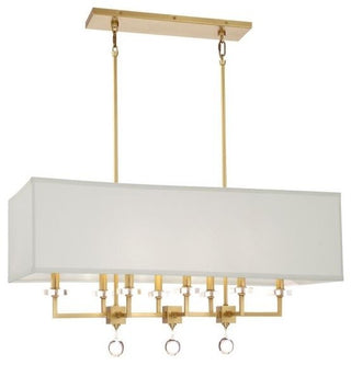 Paxton 8-Light Chandelier, Antique Gold