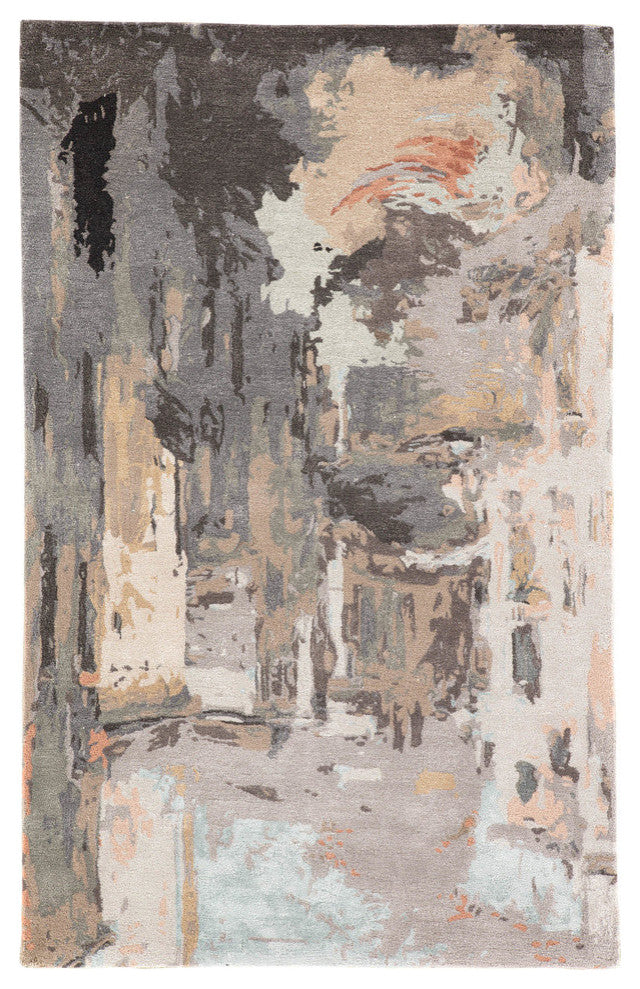 Jaipur Living Luella Handmade Gray/Blush Rug, 2'x3'