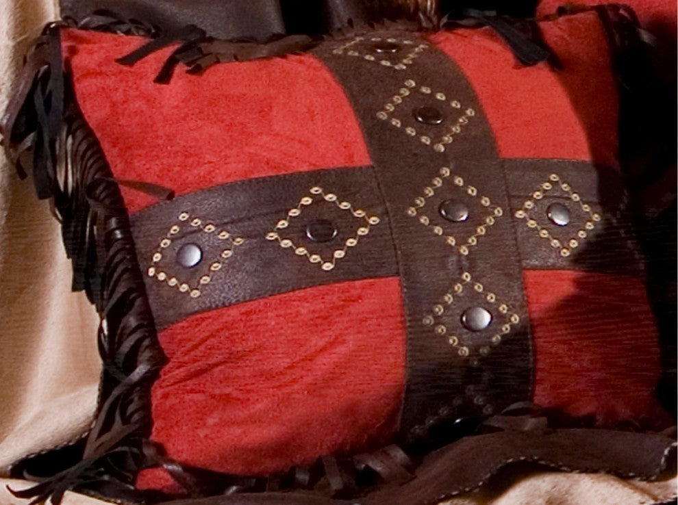 Diamond Pillow, Red