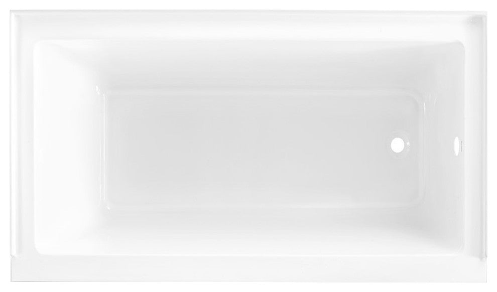 Voltaire Acrylic With Integral Tile Flange, 60"x30", Right Hand Drain