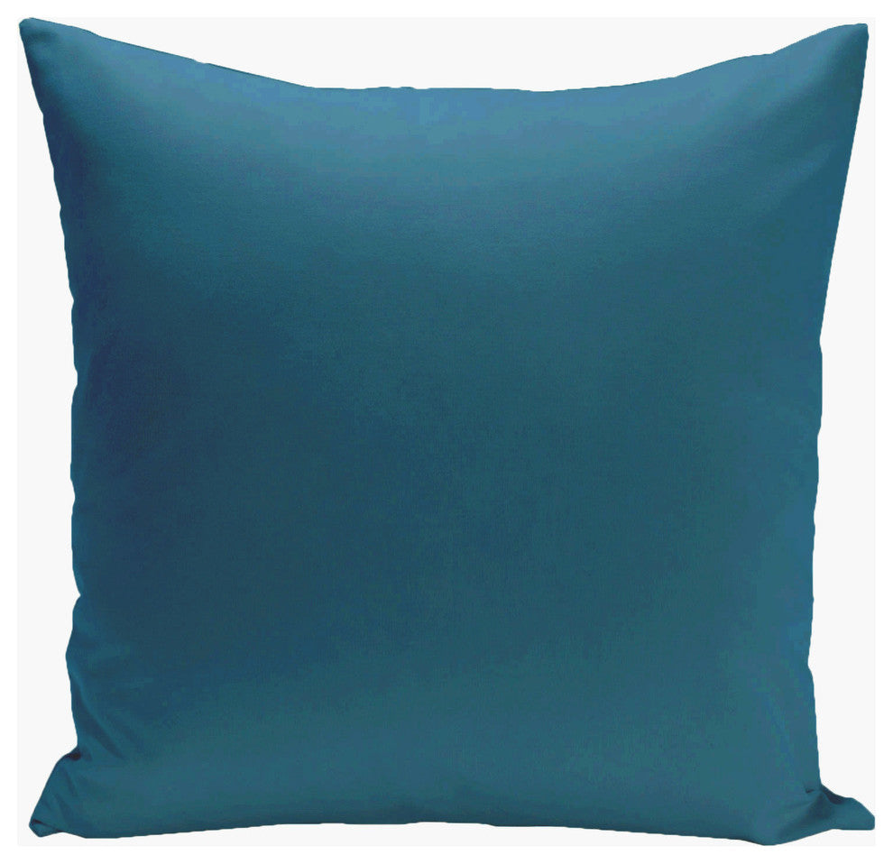 Asian Collection Solid Decorative Pillow, Teal, 20"x20"