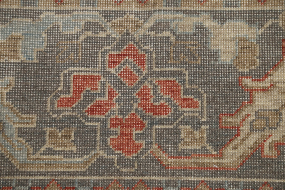 Silver Washed Traditional Turkish Ziegler Area Rug Wool Carpet 9x12