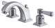 Fauceture Widespread Bathroom Faucet With Retail Pop-Up, Brushed Nickel