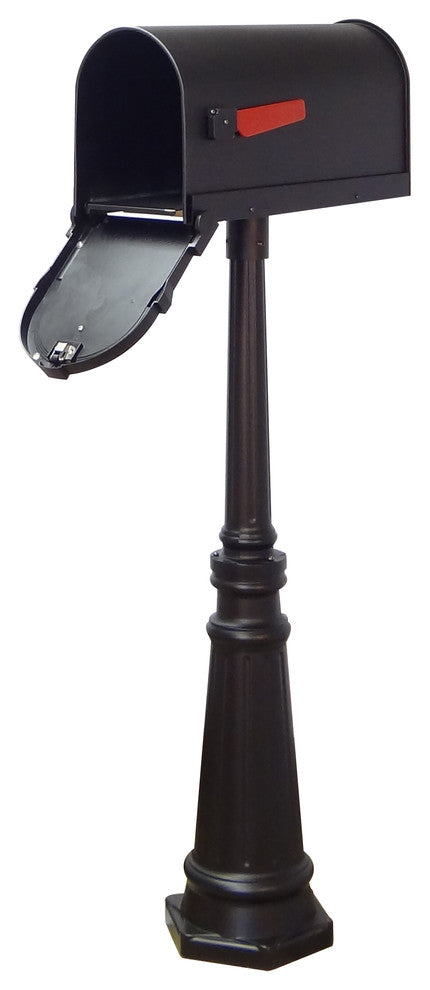 Savannah Curbside Mailbox and Tacoma Mailbox Post With Direct Burial Kit