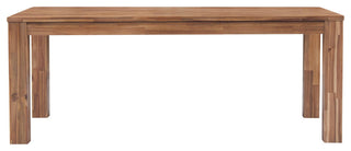 Bedford KD 75" Rect. Dining Table Square Legs, Brushed Brown