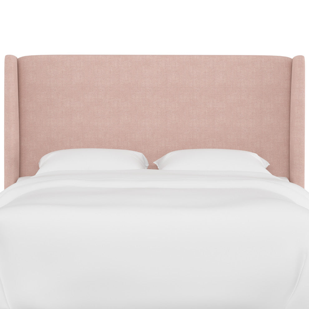 Maxwell Cal King Square Wingback Headboard, Zuma Rosequartz