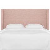 Maxwell Cal King Square Wingback Headboard, Zuma Rosequartz