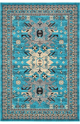 Unique Loom Turquoise Oasis Taftan 6'x9' Area Rug