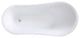 ARIEL 59" Acrylic Freestanding Bathtub Polished Chrome and Overflow Drain