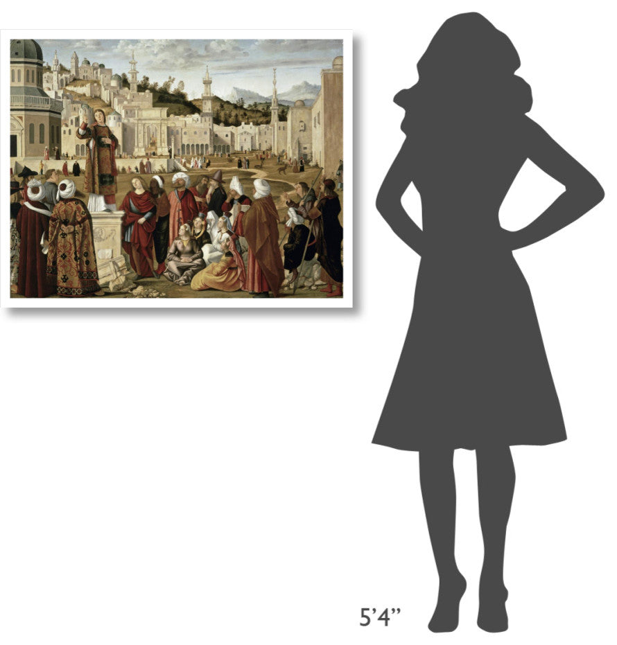 "St. Stephen Preaching at Jerusalem" Print by Vittore Carpaccio, 38"x30"