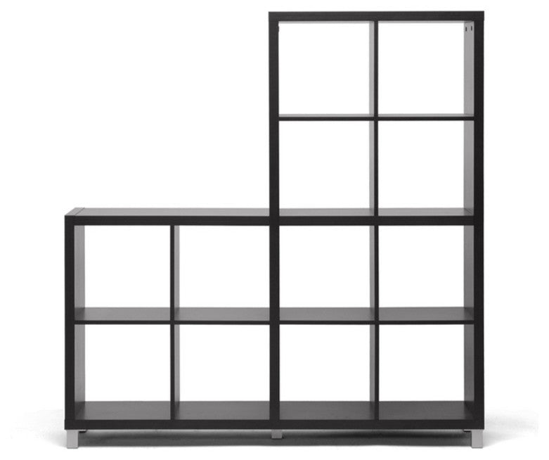 Dark Brown Cube Shelving Unit