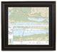 Nautical Chart, Laguna Madre Mdl Ground to Chubby Isl, Poster Framed