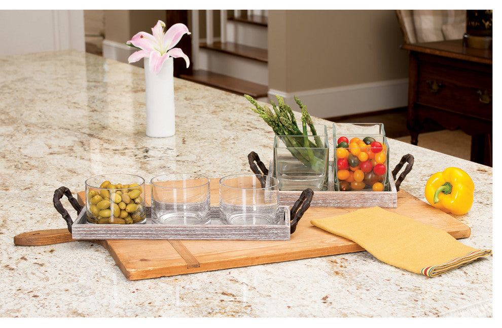 Pomeroy Campagne Tidbit Tray, Ashwood