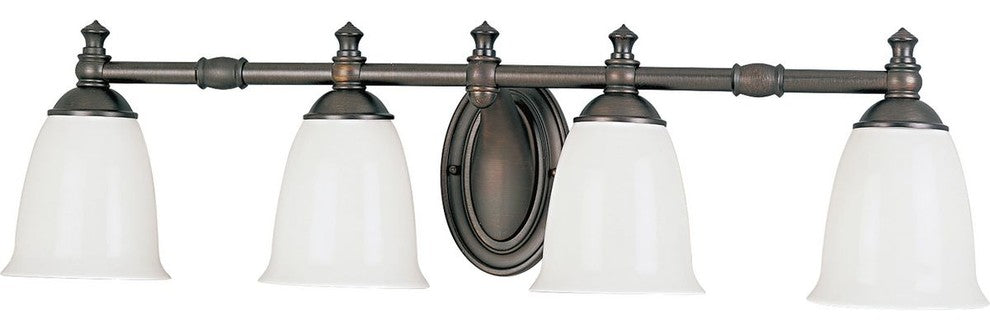 Progress Lighting 4-100W Medium Bath Bracket, Venetian Bronze