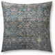 Loloi FP0010 Lagoon / Brown 36"W x 36"D x 6"H Pillow