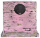 Distressed Pastel Pink Square Moon Face Wood Trunk Box