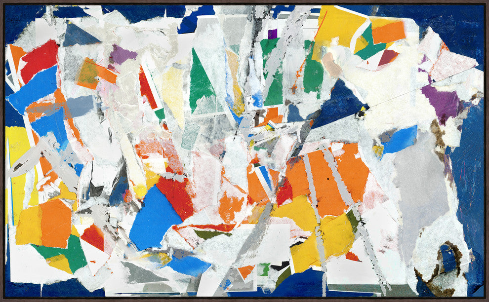 Indian Summer, 78.25"x48.25", Espresso Natural Wood Gallery Floater