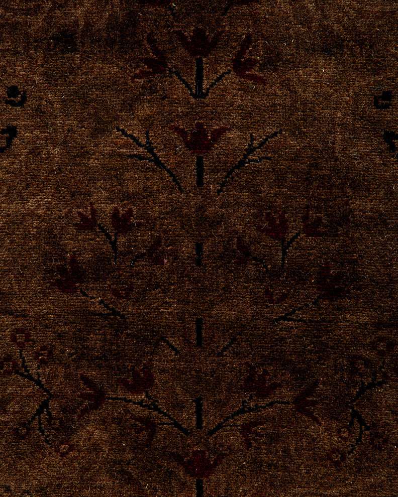 Fine Vibrance, One-of-a-Kind Hand-Knotted Area Rug Brown, 8' 3" x 16' 0"