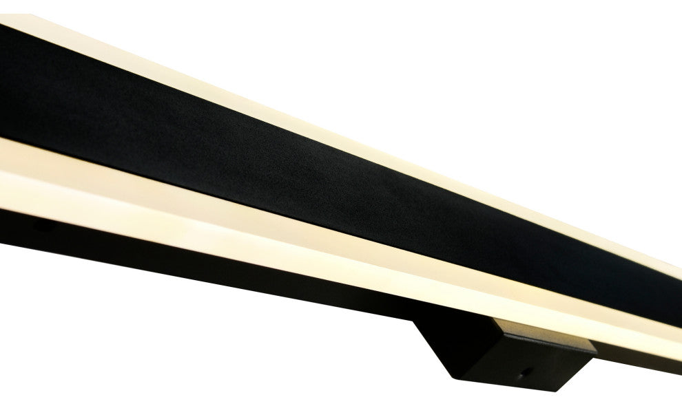 Malibu LED Integrated Black Outdoor Wall Light