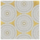"Color my World Mandala Pattern Gold" Paper Print by Daphne Brissonnet, 38"x38"