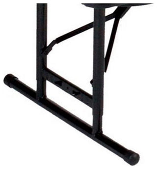 Correll 17-27" Adjustable Height Heavy Duty Blow-Molded Folding Table in Blue