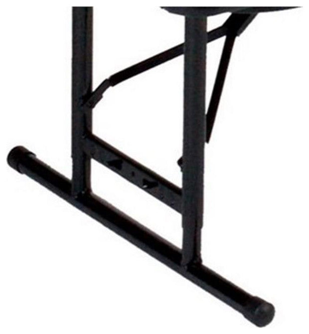 Correll 17-27" Adjustable Height Heavy Duty Blow-Molded Folding Table in Blue