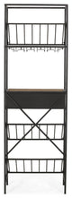 Broadwater Boho Industrial 21 Bottle Floor Wine Rack with Storage