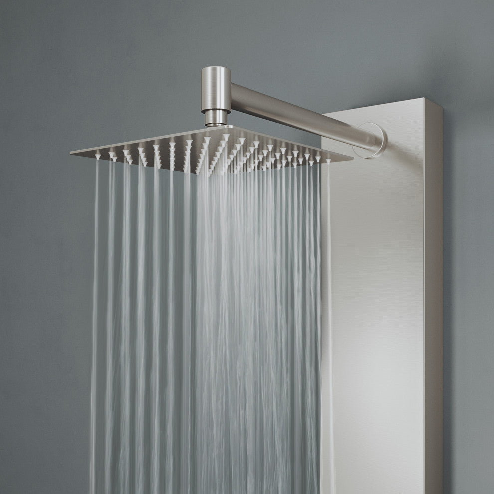 VIGO Rector 2-Jet Shower Panel with Shower Head, Stainless Steel