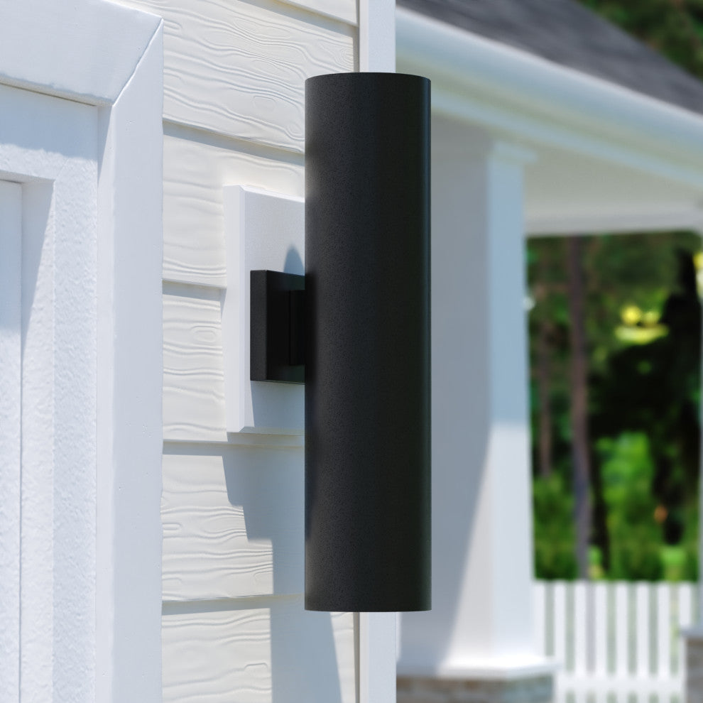 Chiasso 2 Light 20"H Outdoor Wall Light Textured Black