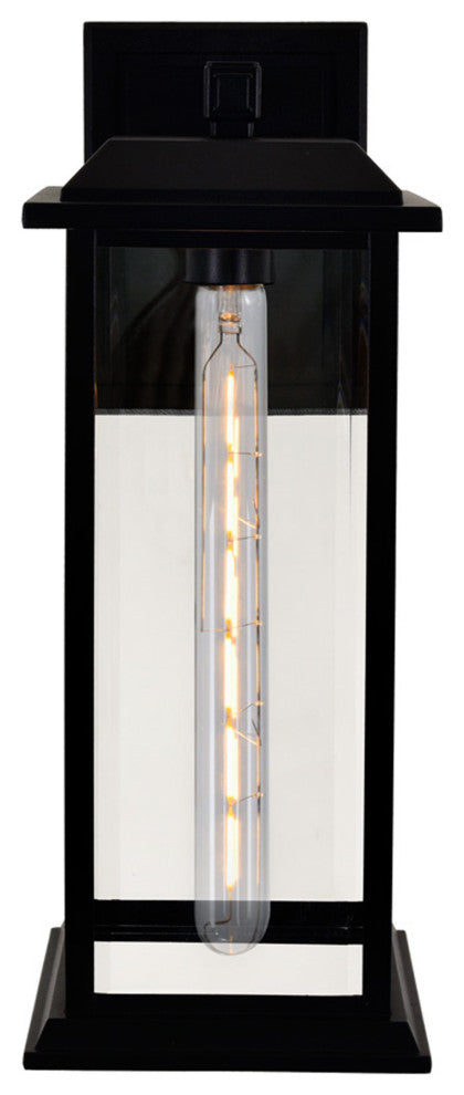 Blackbridge 1 Light Outdoor Black Wall Lantern