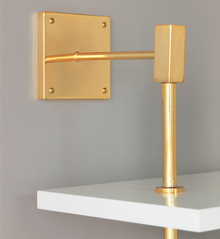 Marais 3-Tier White/Gold Shelf