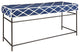 Navy Blue Writing Desk With Storage Drawer