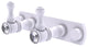 Carolina Crystal 2 Position Multi Hook, Matte White