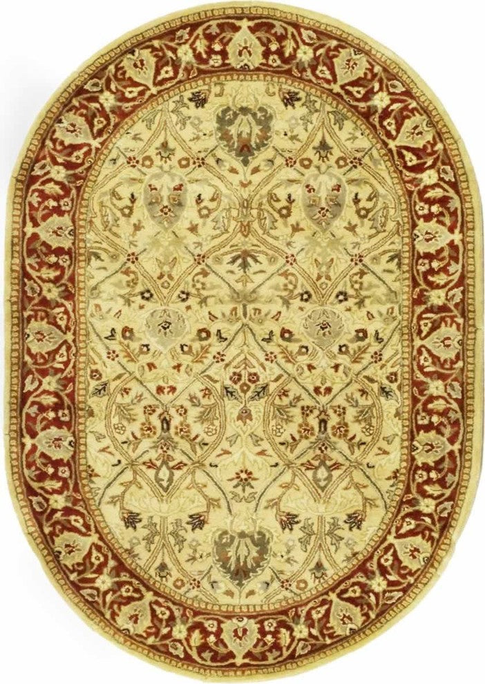 Safavieh Persian Legend Pl819D Rug, Ivory/Rust, 6'0"x6'0" Square