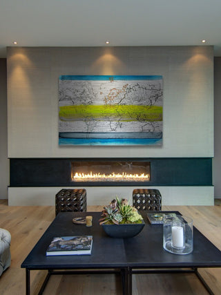 "Global Greeners" Print on Brushed Aluminum, 45"x30"
