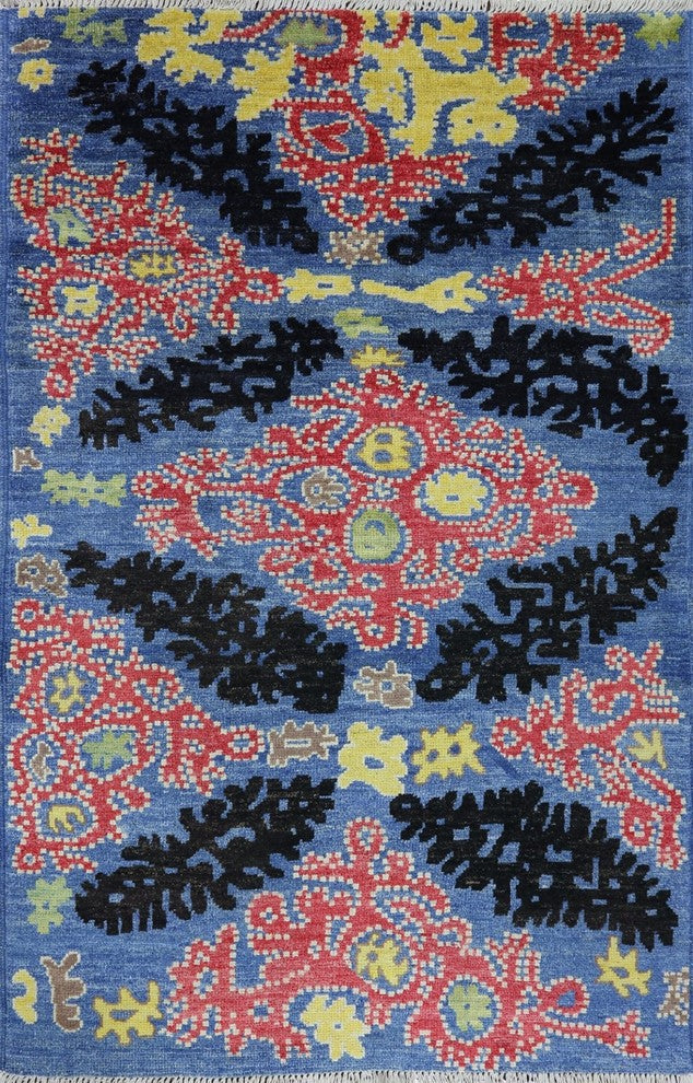 Modern Oriental Rug, 5x8 Kaitag, MC345
