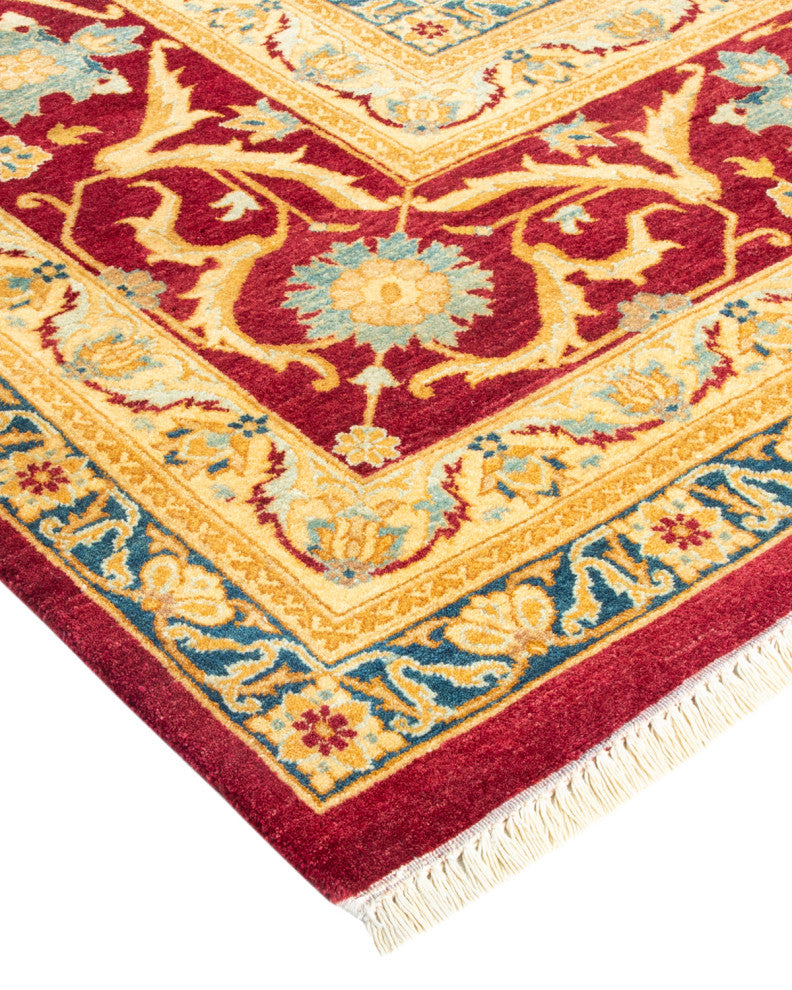 Mogul, One-of-a-Kind Hand-Knotted Area Rug Red, 9' 0" x 12' 1"
