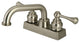 Kingston Brass 2-Handle Laundry Faucet, Brushed Nickel