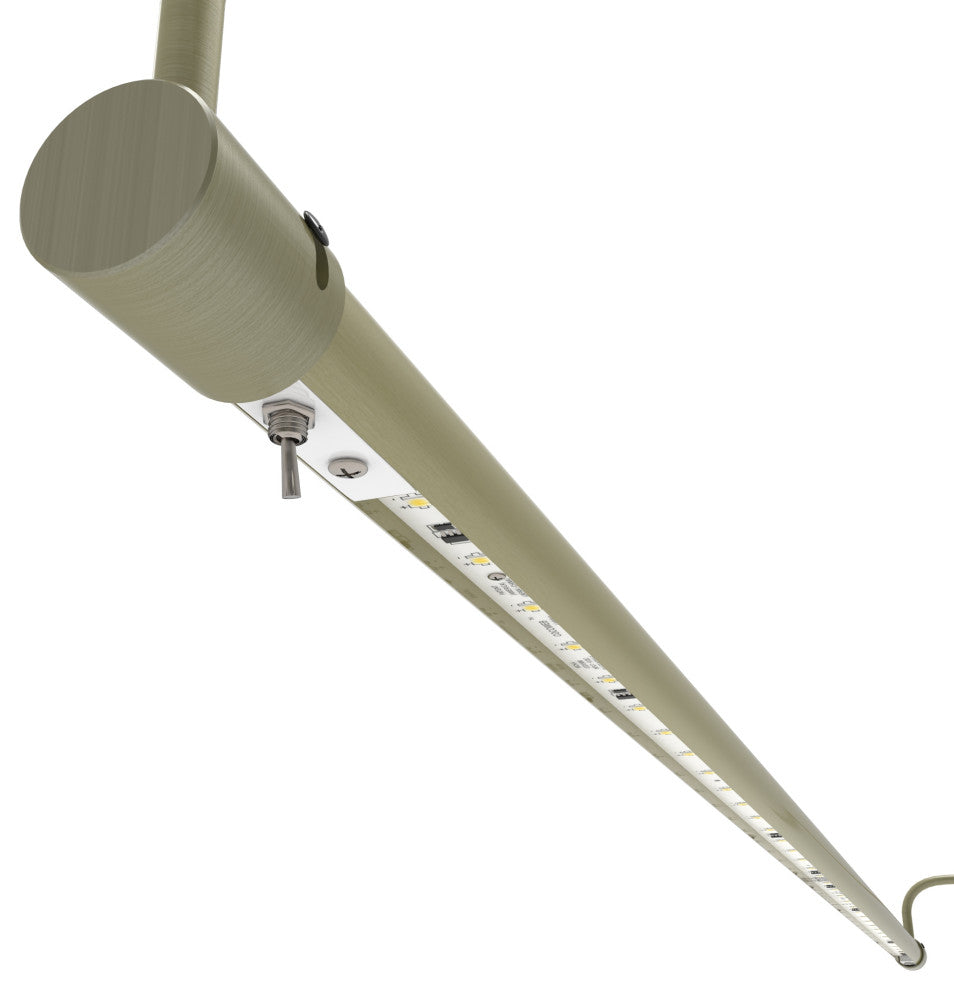 Cocoweb Slim Line LED Picture Lights, Dimmable, Plug-In, Antique Brass, 43"