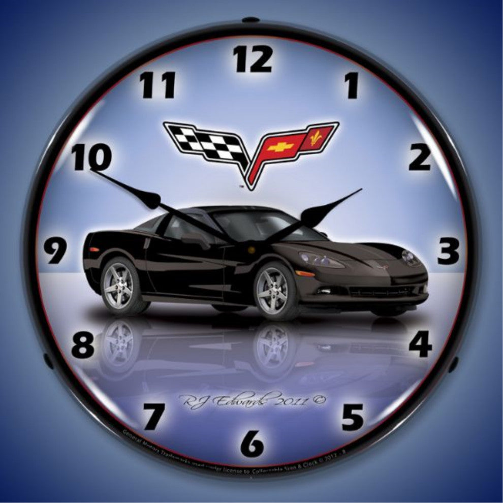 GMRE1112343 C6 Corvette Black Clock
