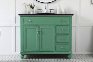 Home Living 42" Single Bathroom Vanity, Vintage Mint